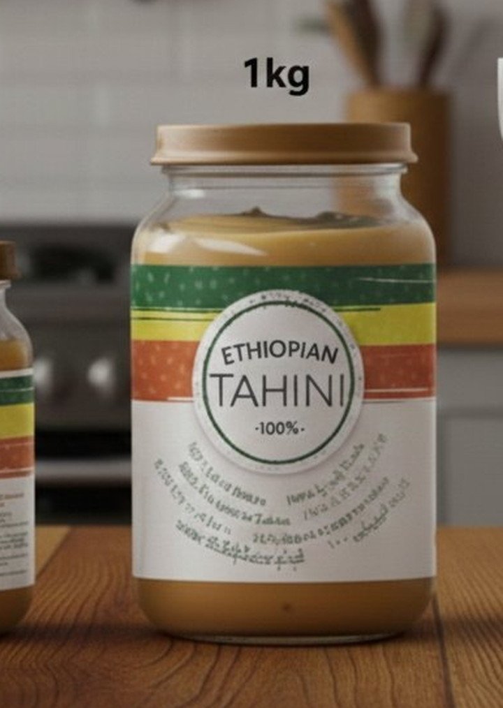 1 kg jar of Ethiopian Tahini
